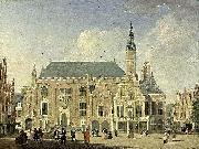 Jan ten Compe, Haarlem: view of the Town Hall